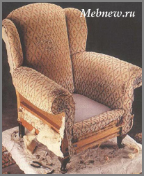 Реставрация обивки кресла